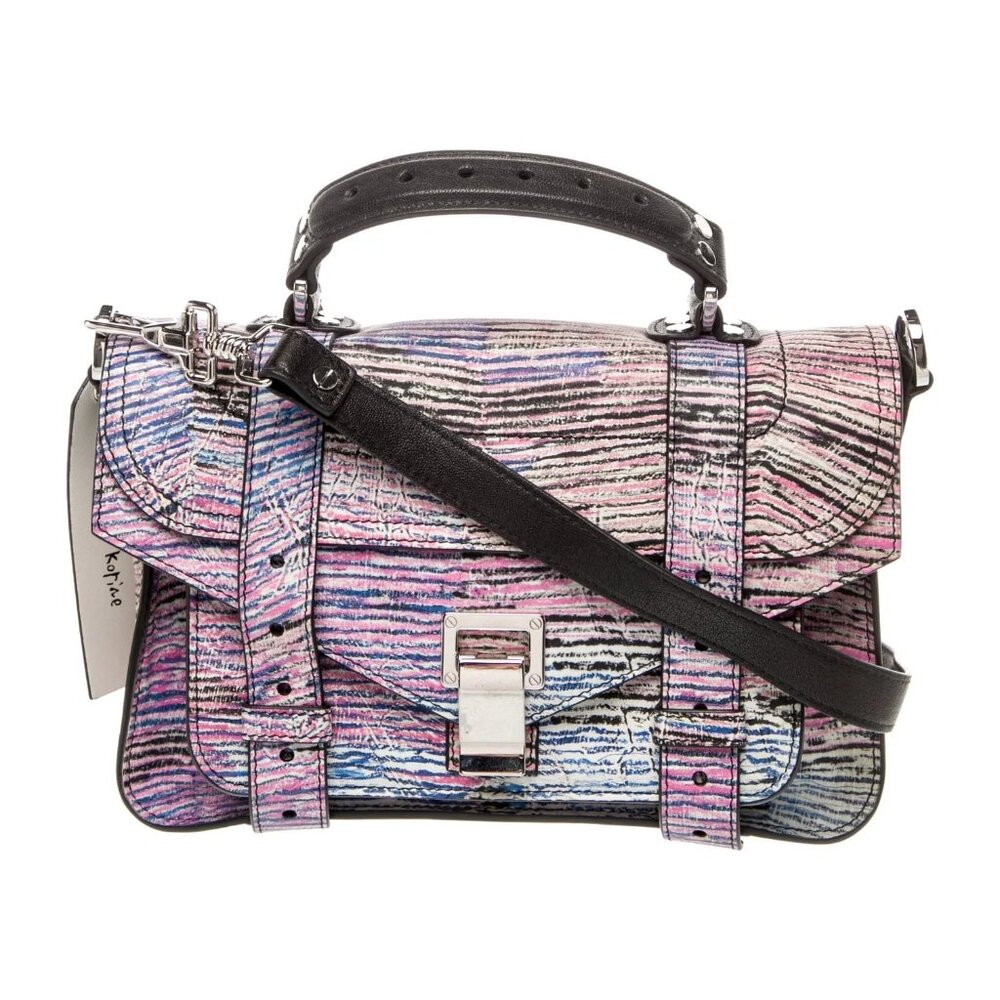 PROENZA SCHOULER Tiny PS1 Lux Satchel Limited Edition Multicolor Leather - Picture 3 of 15